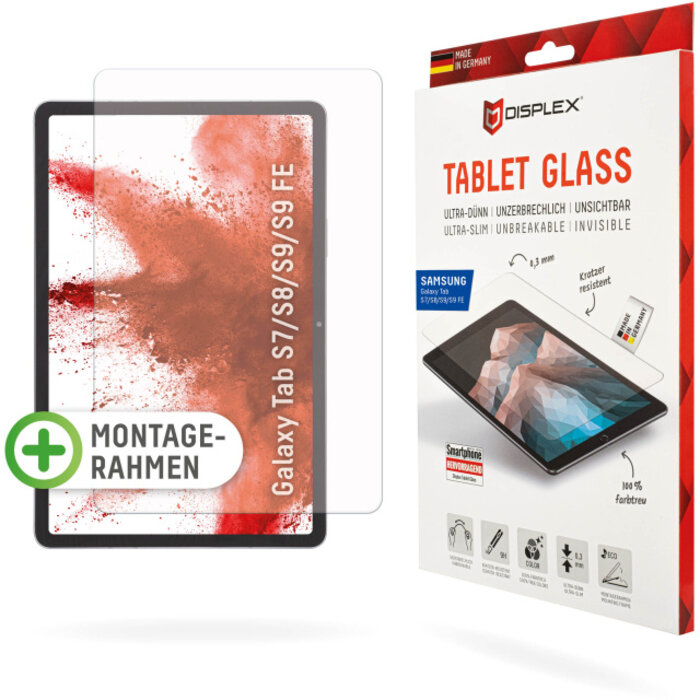 Displex DISPLEX Real Glass Screenprotector voor Samsung Galaxy Tab S8/S9/S9 FE