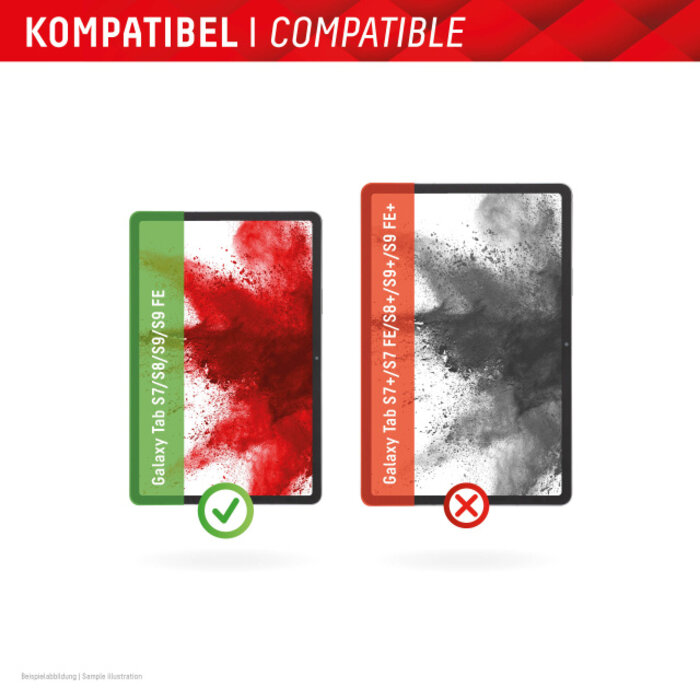 Displex DISPLEX Real Glass Screenprotector voor Samsung Galaxy Tab S8/S9/S9 FE