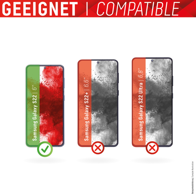 Displex DISPLEX Real Glass Screenprotector voor Samsung Galaxy S22 5G - 10H Glas