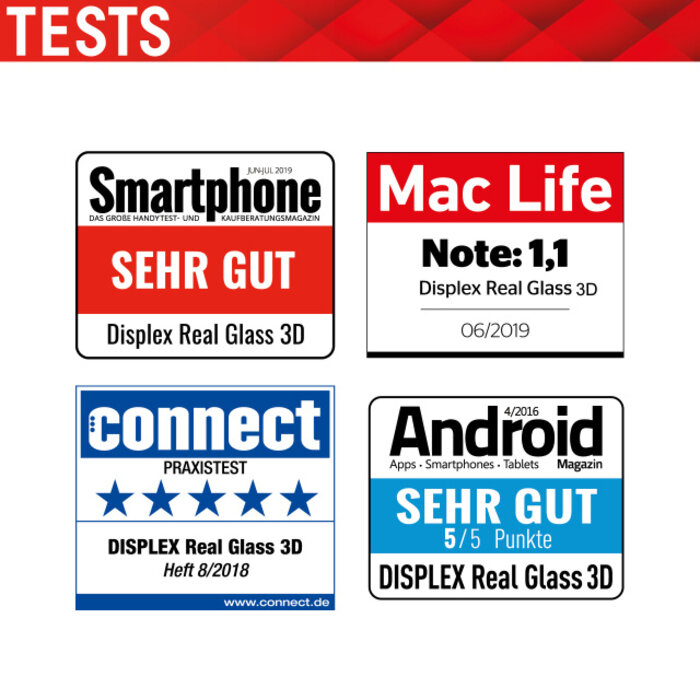 Displex DISPLEX Real Glass FC Screenprotector voor Apple iPhone X/XS/11 Pro