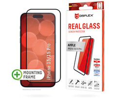 Displex DISPLEX Real Glass FC Screenprotector voor Apple iPhone 15 / 15 Pro