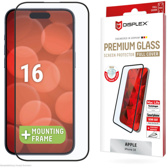 Displex DISPLEX Real Glass FC Screenprotector voor Apple iPhone 16