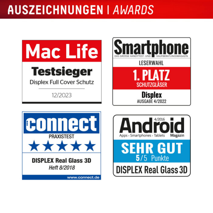 Displex DISPLEX Real Glass FC Screenprotector voor Apple iPhone 16