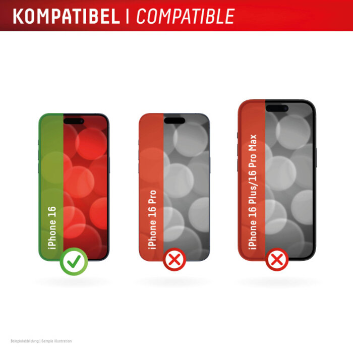 Displex DISPLEX Real Glass FC Screenprotector voor Apple iPhone 16