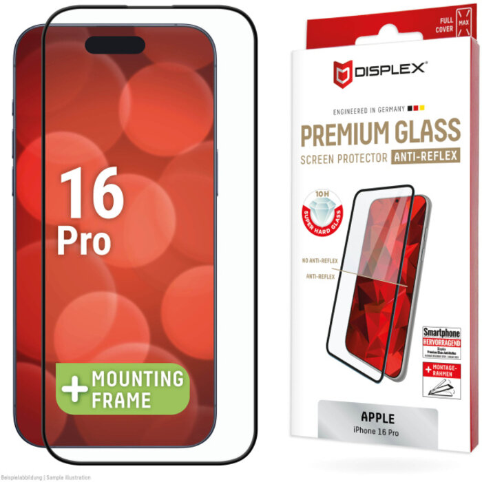 Displex DISPLEX Real Glass FC Screenprotector voor Apple iPhone 16 Pro