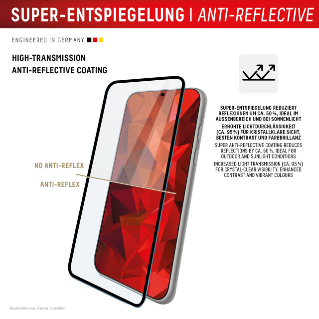 Displex DISPLEX Real Glass FC Screenprotector voor Apple iPhone 16 Pro