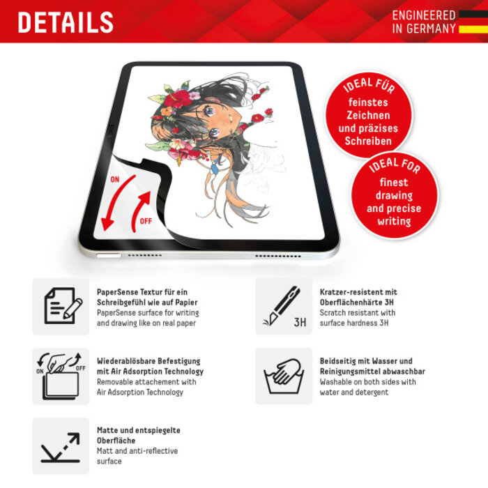 Displex DISPLEX Papersense Screenprotector voor Apple iPad 10.9 (2022)