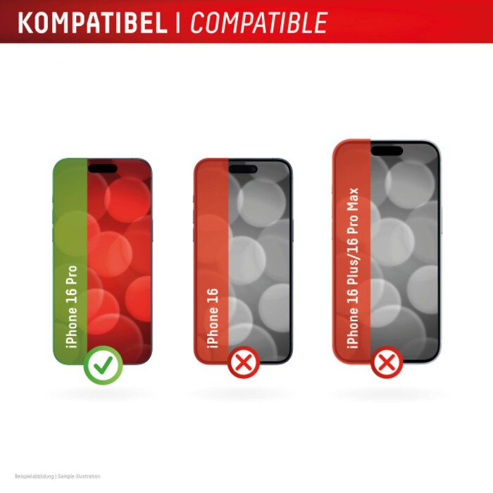 Displex DISPLEX Privacy Glass FC Screenprotector voor Apple iPhone 16 Pro