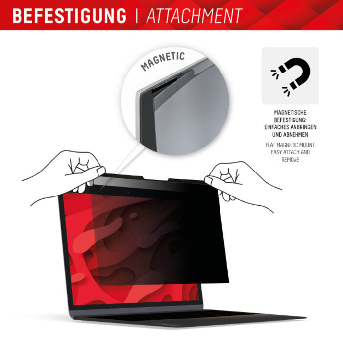 Displex DISPLEX Privacy Safe Magnetic - Universeel Privacy Filter 15.6" (16:9)