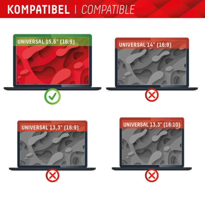 Displex DISPLEX Privacy Safe Magnetic - Universeel Privacy Filter 15.6" (16:9)