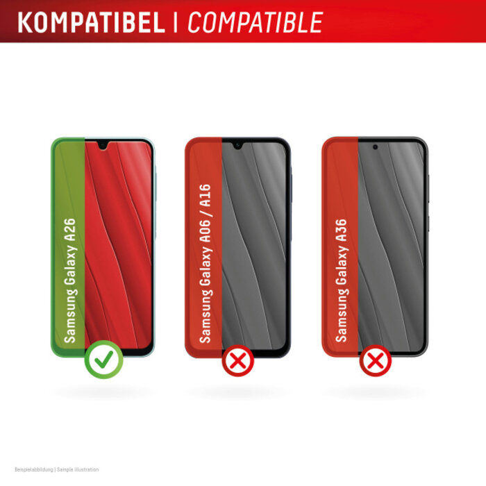 Displex DISPLEX Real Glass Screenprotector voor Samsung Galaxy A26 5G (10H)