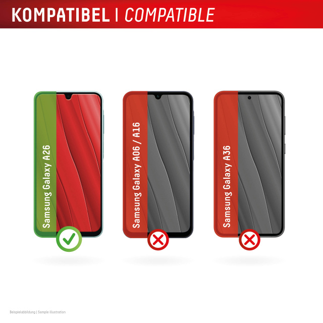 Displex DISPLEX Real Glass Screenprotector voor Samsung Galaxy A26 5G (10H)