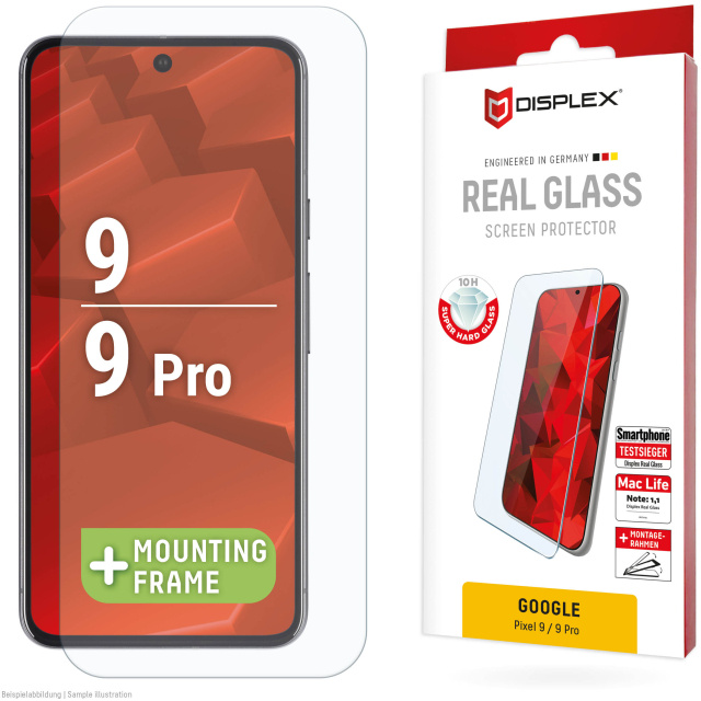 Displex DISPLEX Real Glass Screenprotector voor Google Pixel 9 / 9 Pro - 10H Glas