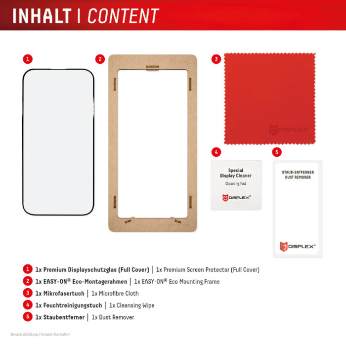 Displex DISPLEX Premium Glass 3D Screenprotector voor Xiaomi 15 Pro/15 Ultra