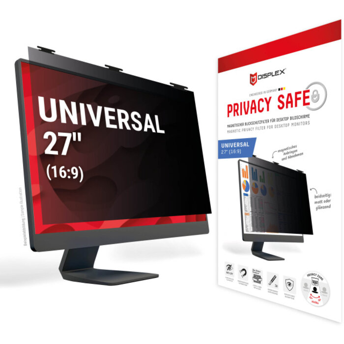 Displex DISPLEX Privacy Safe Desktop Uni 27" (16:9) - Magnetisch Privacy Filter