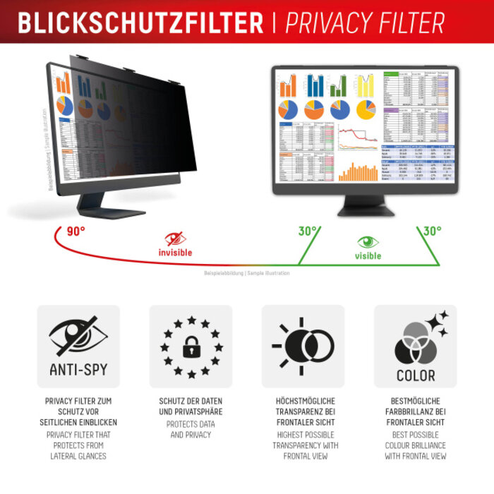 Displex DISPLEX Privacy Safe Desktop Uni 27" (16:9) - Magnetisch Privacy Filter