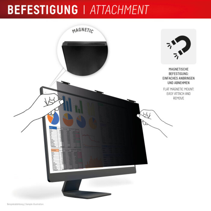 Displex DISPLEX Privacy Safe Desktop Uni 27" (16:9) - Magnetisch Privacy Filter