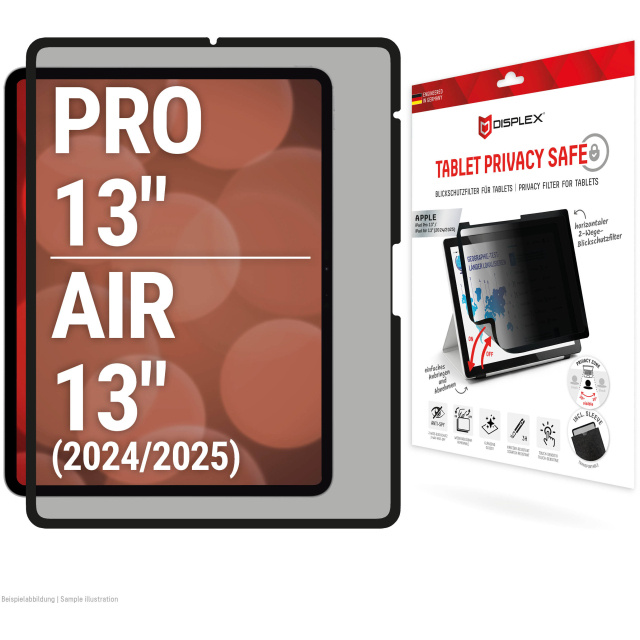 Displex DISPLEX Privacy Safe Screenprotector iPad Air 13 (2024) / Pro 13 (2024/2025)