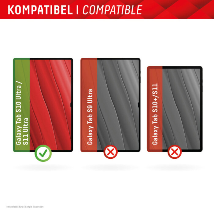 Displex DISPLEX Tempered Glass Screenprotector voor Samsung Galaxy Tab S10 Ultra