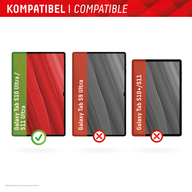 Displex DISPLEX Tempered Glass Screenprotector voor Samsung Galaxy Tab S10 Ultra
