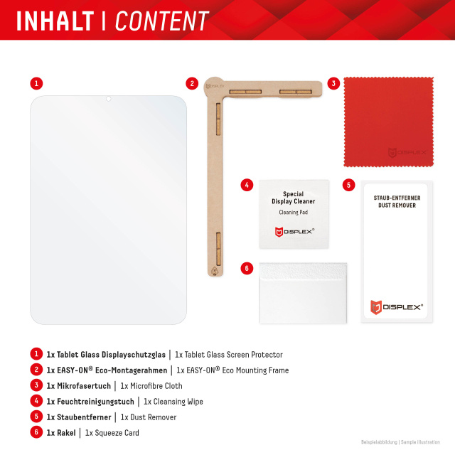 Displex DISPLEX Tempered Glass Screenprotector voor Samsung Galaxy Tab S10+