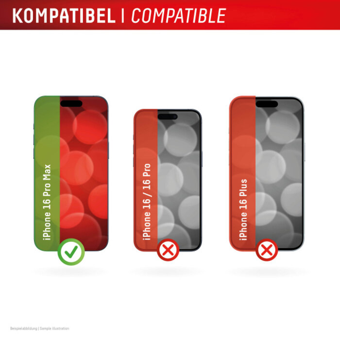 Displex DISPLEX Real Glass Screenprotector voor Apple iPhone 16 Pro Max (10H)