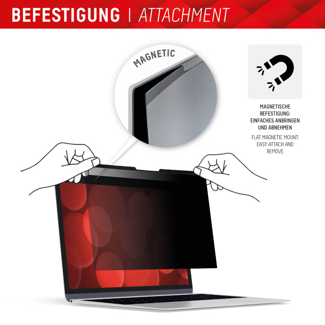 Displex DISPLEX Privacy Safe Magnetic Filter voor MacBook Air & Pro 13.3"