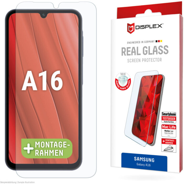 Displex DISPLEX Real Glass Screenprotector voor Samsung Galaxy A16 (5G) - 10H Glas
