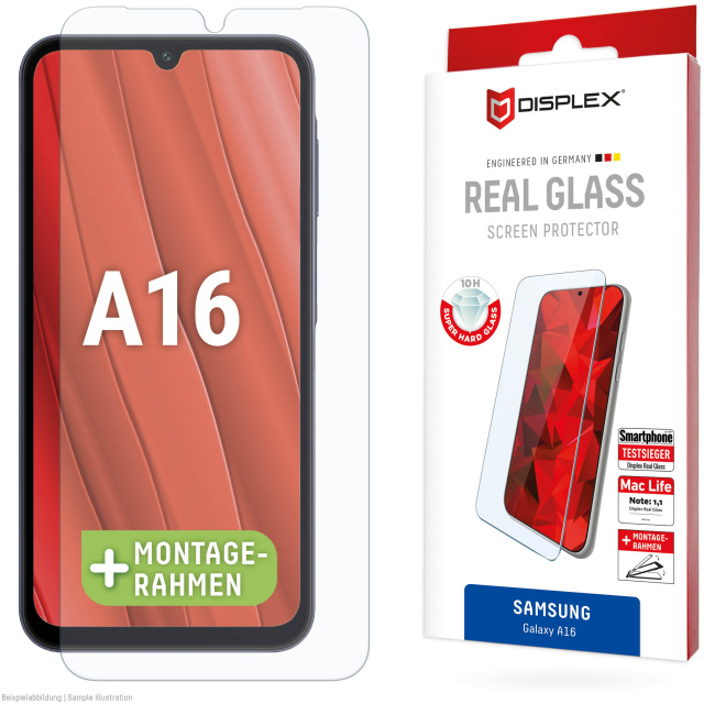 Displex DISPLEX Real Glass Screenprotector voor Samsung Galaxy A16 (5G) - 10H Glas