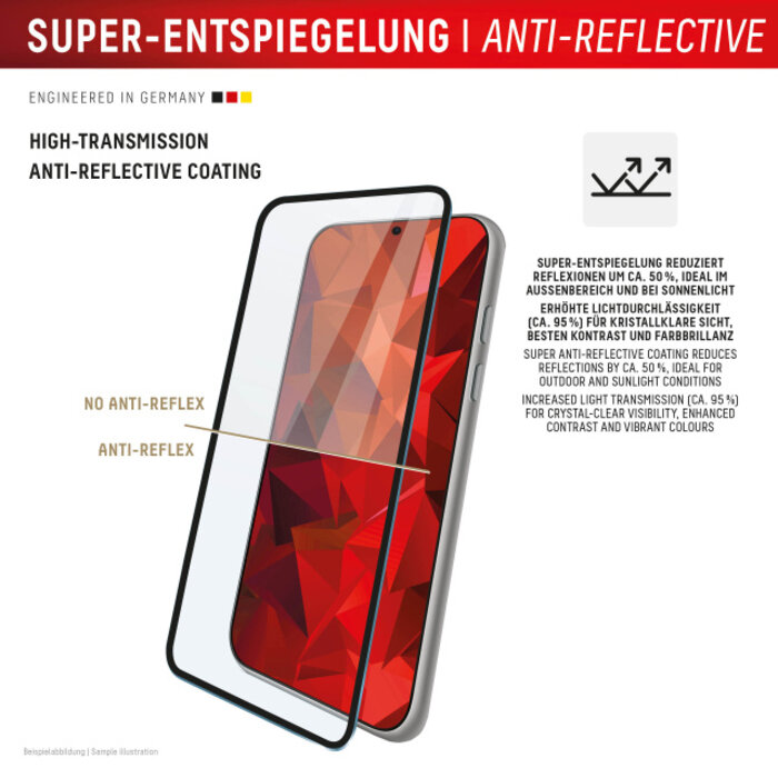 Displex DISPLEX Premium Glass Full Cover Anti-Reflex iPhone 17 Pro Max