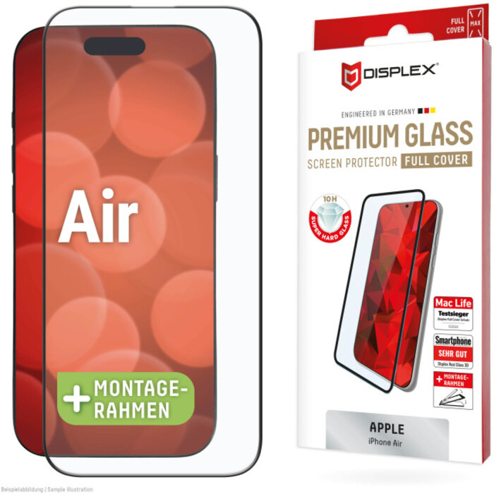 Displex DISPLEX Real Glass FC Screenprotector voor iPhone Air - 10H Gehard Glas