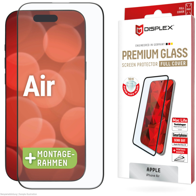 Displex DISPLEX Real Glass FC Screenprotector voor iPhone Air - 10H Gehard Glas