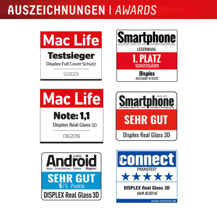 Displex DISPLEX Real Glass FC Screenprotector voor iPhone Air - 10H Gehard Glas
