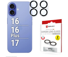 Displex DISPLEX CamGlass iPhone 16/16 Plus/17 Lensbeschermer (2-pack)