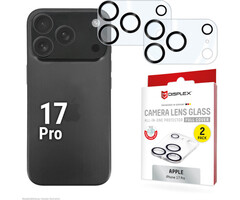 Displex DISPLEX CamGlass All-In-One iPhone 17 Pro Cameralensbeschermer (2-pack)