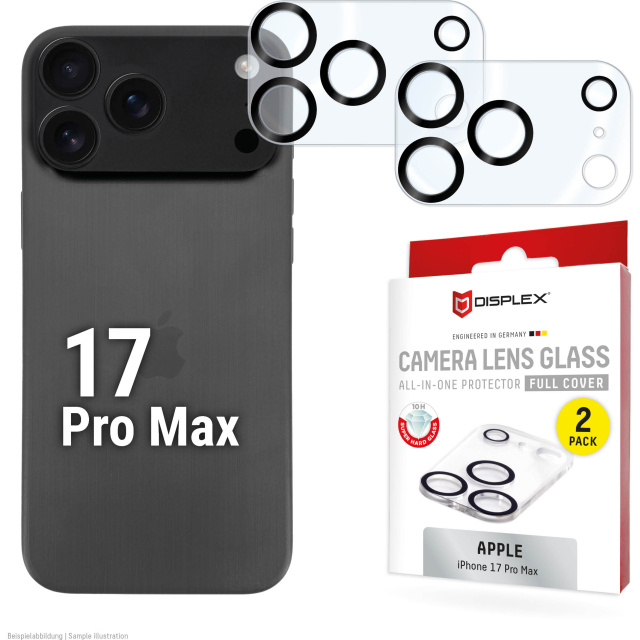 Displex DISPLEX CamGlass All-In-One iPhone 17 Pro Max Lensbeschermer - 2 stuks