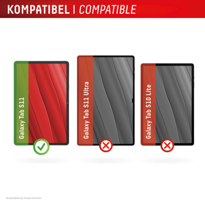 Displex DISPLEX Tempered Glass Screenprotector voor Samsung Galaxy Tab S11