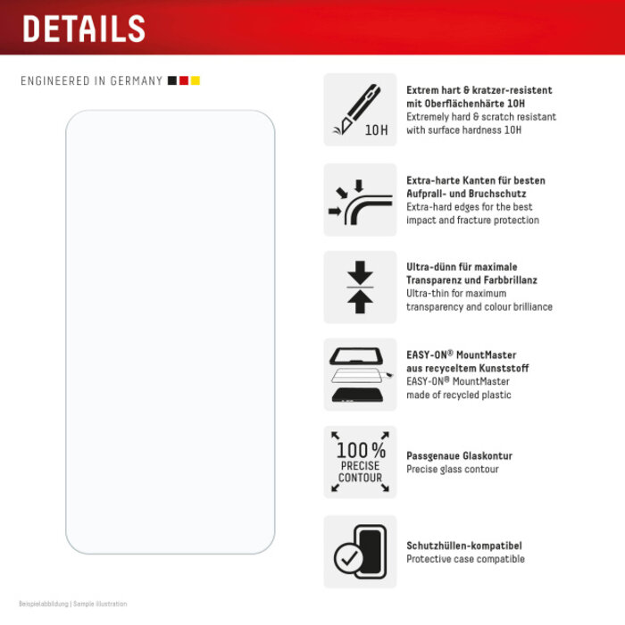 Displex DISPLEX Real Glass Screenprotector voor Samsung Galaxy A37 5G