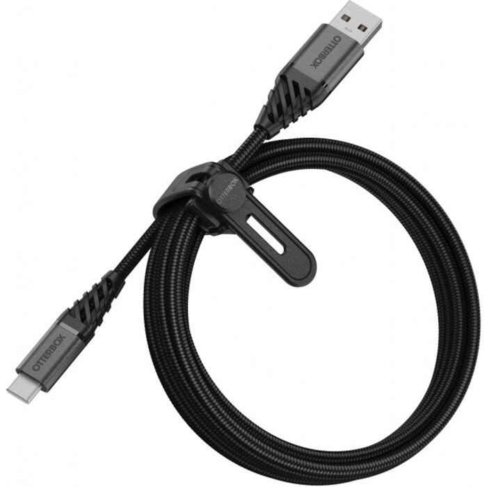 Otterbox OtterBox Nylon Braided USB-C naar USB-C Kabel 2m - Zwart