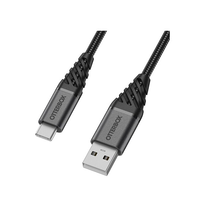 Otterbox OtterBox Nylon Braided USB-C naar USB-C Kabel 2m - Zwart