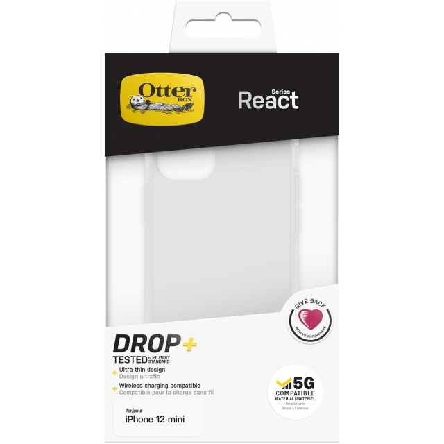 Otterbox OtterBox React Series Backcover voor Apple iPhone 12 Mini - Transparant