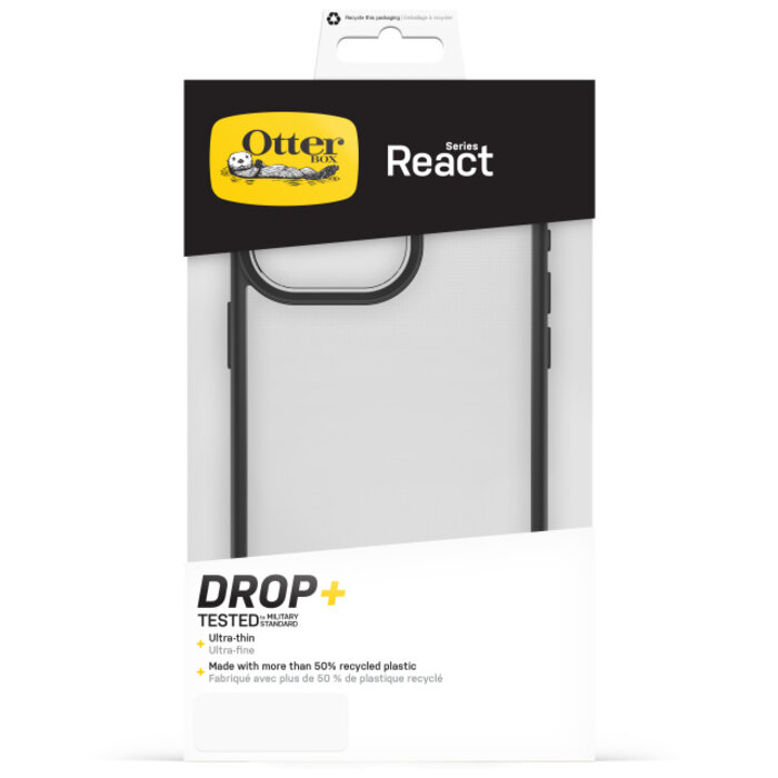 Otterbox OtterBox React Series Apple iPhone 15 Pro Max Hoesje Clear/Black