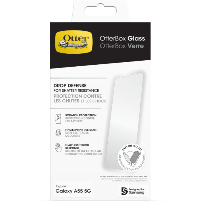 Otterbox OtterBox Glass Screen Protector voor Samsung Galaxy A55 5G - Clear