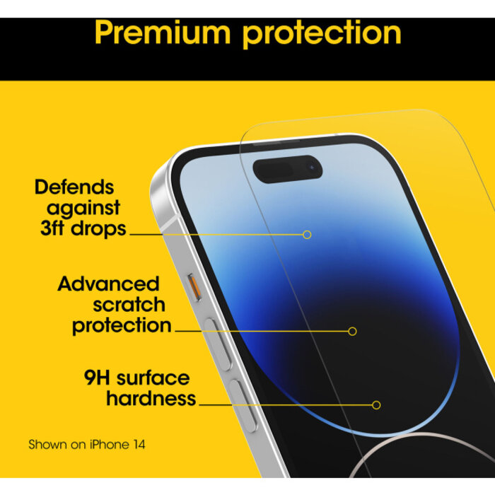 Otterbox OtterBox Premium Glass Screen Protector voor Apple iPhone 15 Plus - Clear