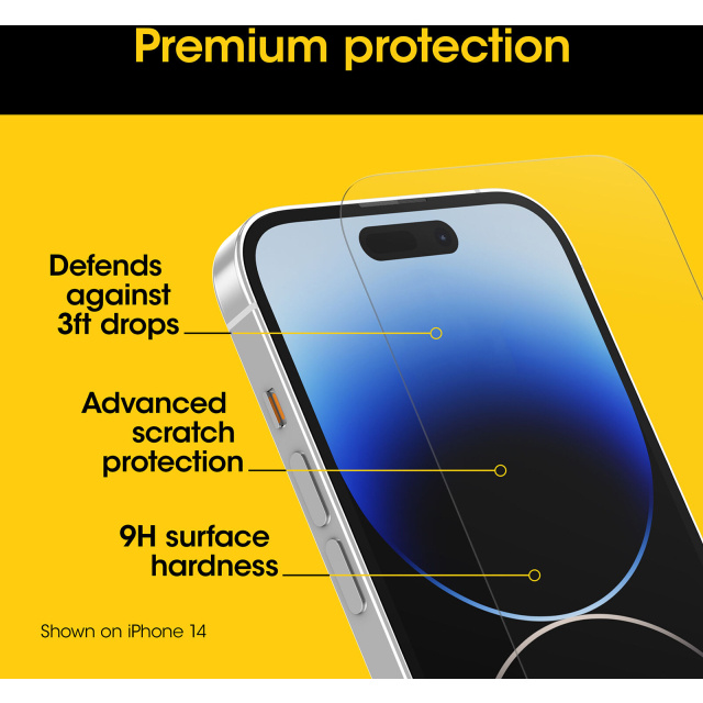 Otterbox OtterBox Premium Glass Screen Protector voor Apple iPhone 15 Plus - Clear
