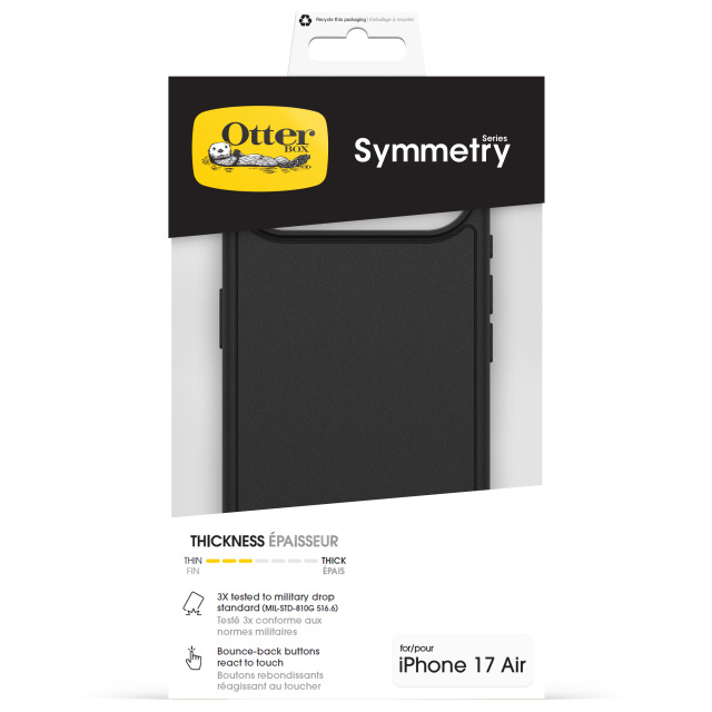 Otterbox OtterBox Symmetry+ Case voor Apple iPhone Air - Zwart