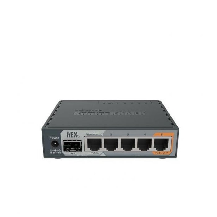 Mikrotik MikroTik hEX S 5-Poorts Gigabit Router met SFP en PoE-out