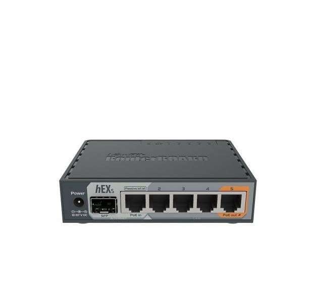 Mikrotik MikroTik hEX S 5-Poorts Gigabit Router met SFP en PoE-out