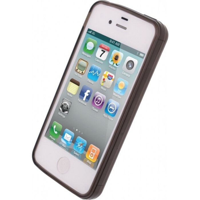 Mobilize Mobilize Gelly Case Apple iPhone 4/4S - Smokey Grey TPU Backcover