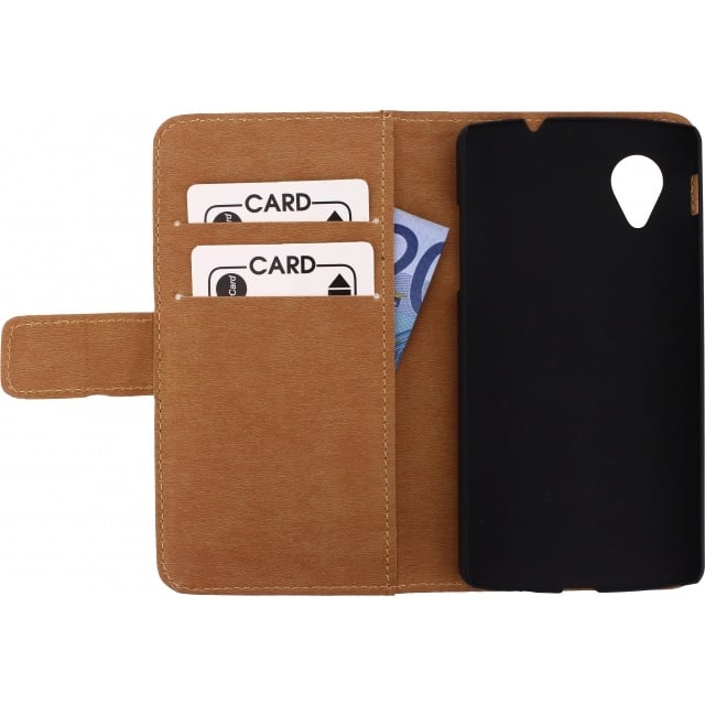 Mobilize Mobilize Slim Wallet Book Case LG Google Nexus 5 - Wit
